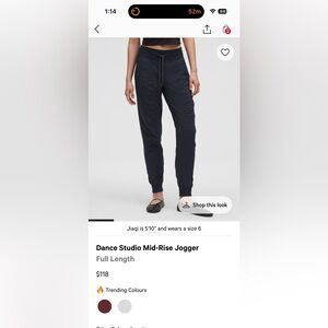 Dance Studio Mid-Rise Jogger Pants - navy